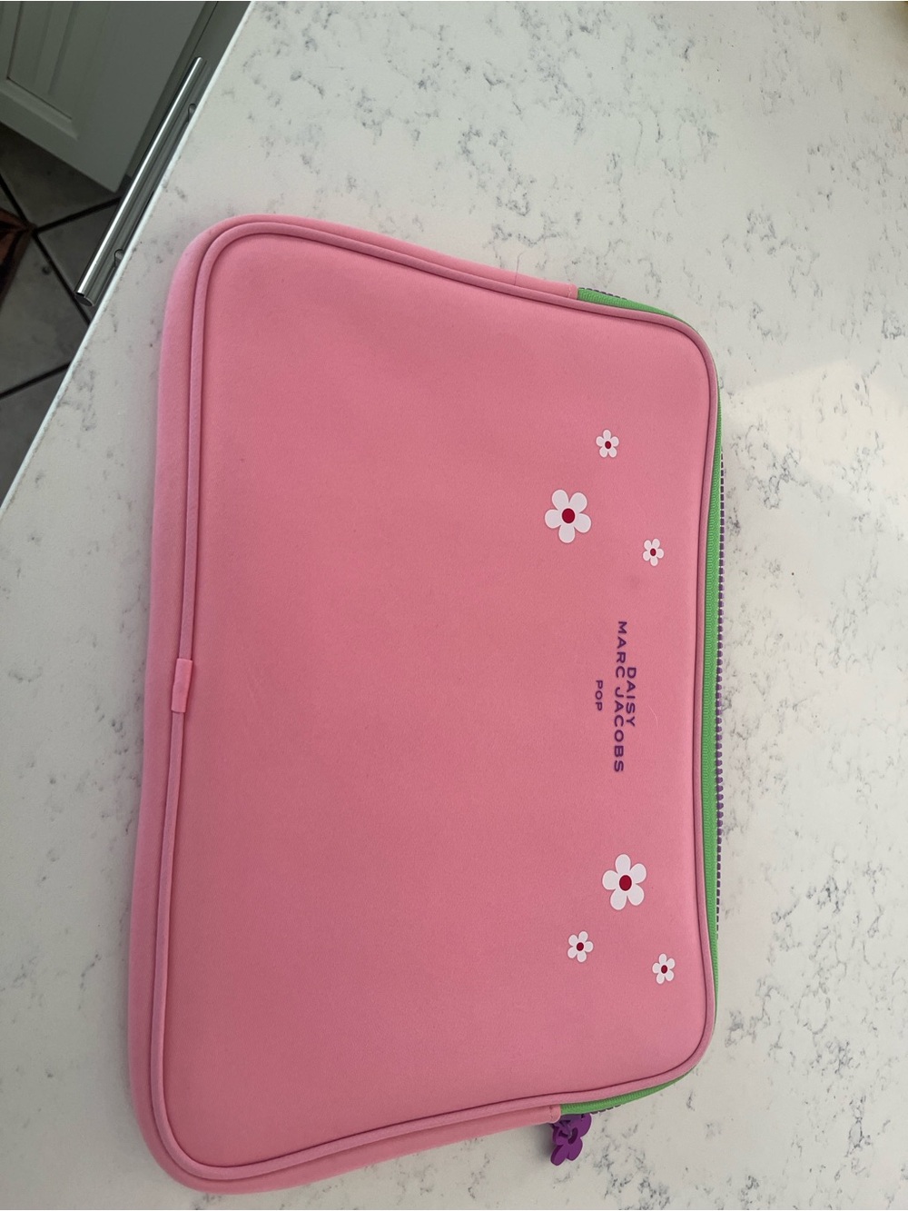 Marc Jacobs Pink Floral Tablet/ Computer Sleeve